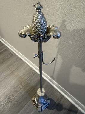 Vintage Banana Hanger With Pineapple Top As Pictured